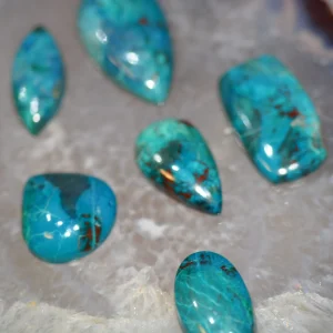 Chrysocolle Cabochon lot