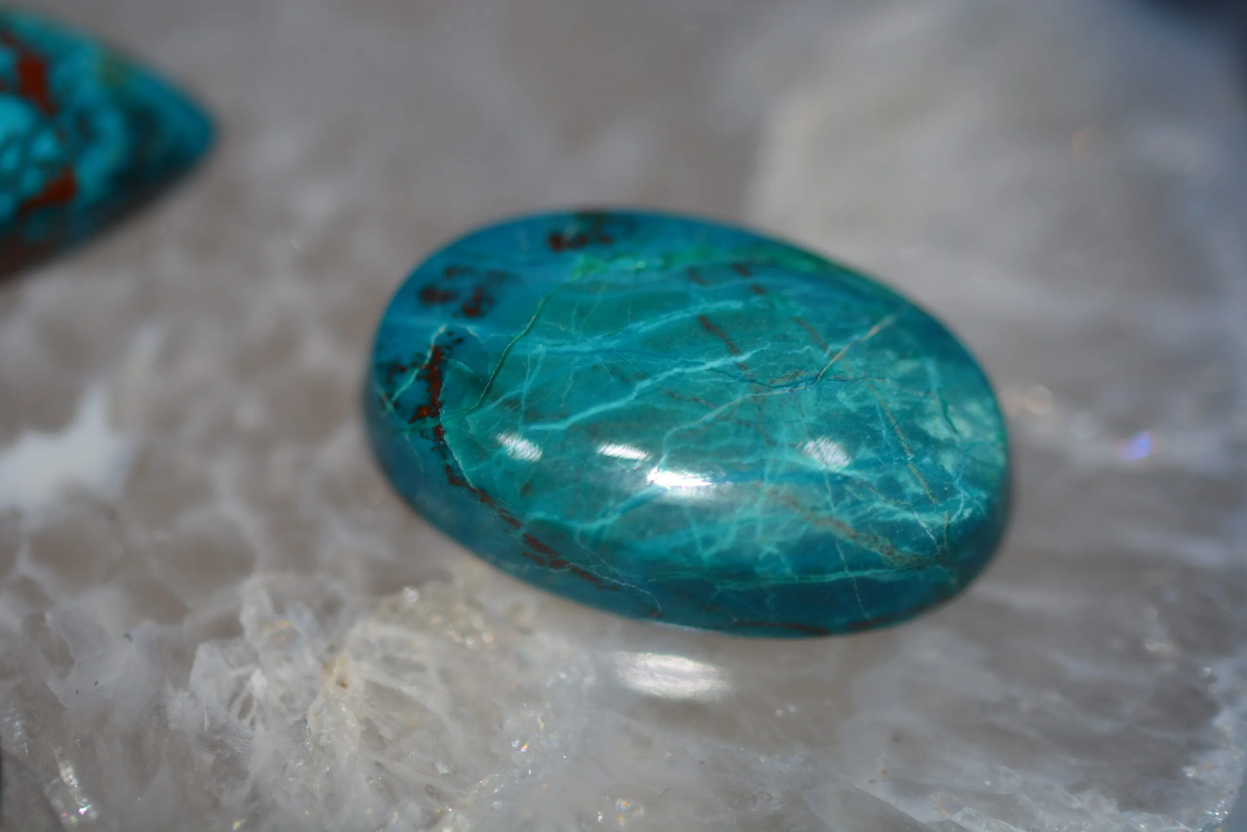 Chrysocolle Cabochon lot – Image 6