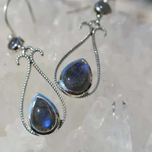 Labradorite Boucles d'Oreilles