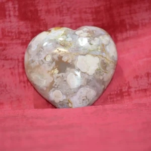 Agate rose - Cœur