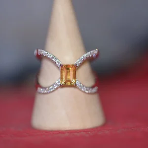 Citrine et Topaze Blanche